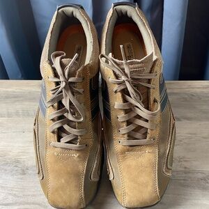 Skechers Shoes Men's‎ Size 12 Brown Rubber Sole Laced Sneakers Leather Casual